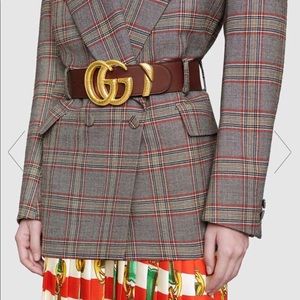 Gucci double GG belt